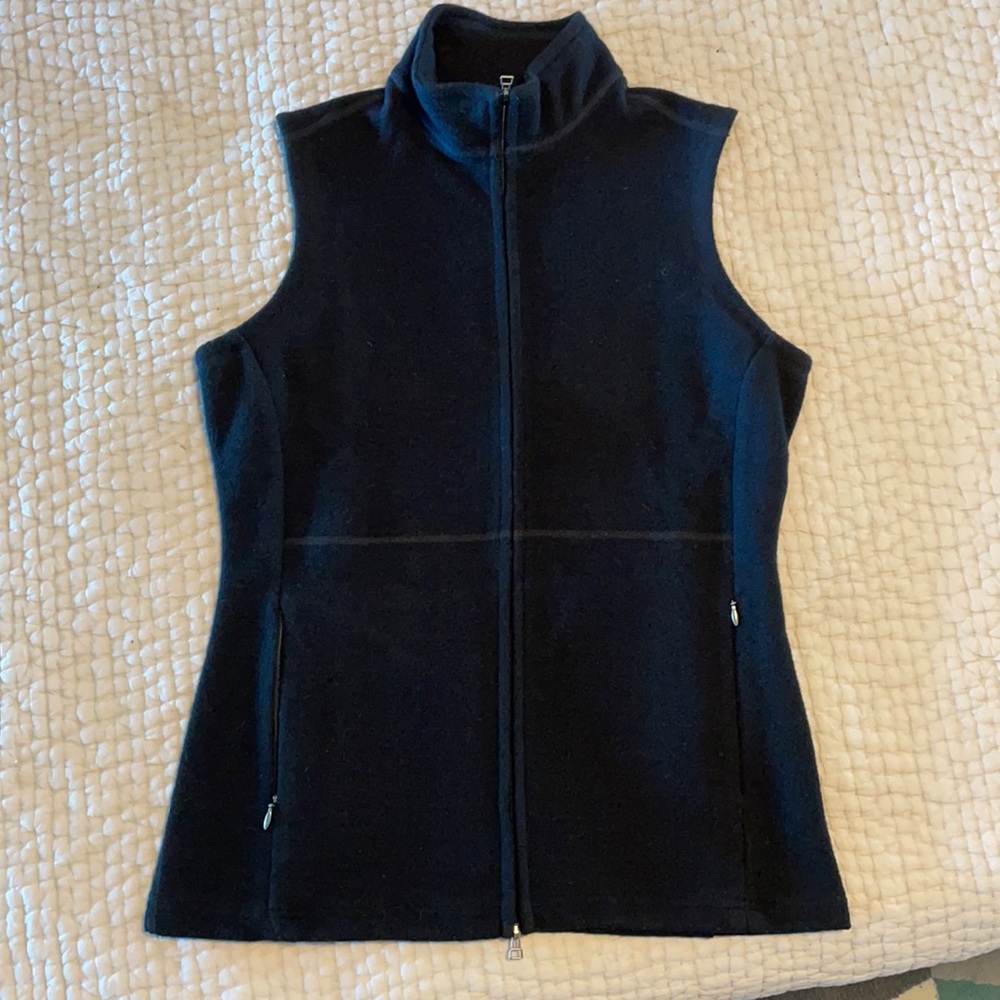 IBEX merino wool full zip vest